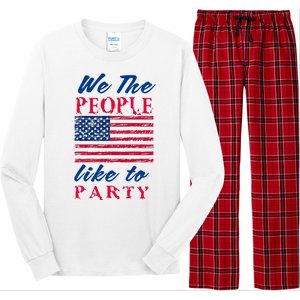 We The People Like To Party In The USA Long Sleeve Pajama Set