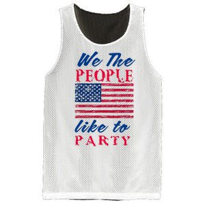 We The People Like To Party In The USA Mesh Reversible Basketball Jersey Tank