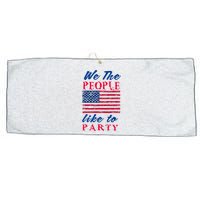 We The People Like To Party In The USA Large Microfiber Waffle Golf Towel