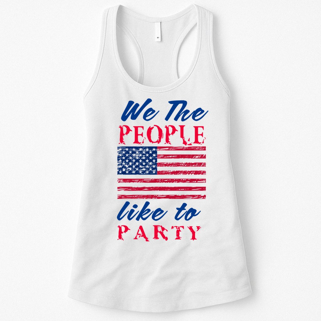 We The People Like To Party In The USA Womens Tank Top