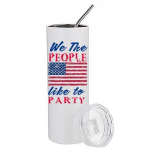 We The People Like To Party In The USA Stainless Steel Tumbler