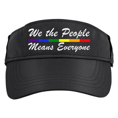 We The People Means Everyone LGBT Adult Drive Performance Visor