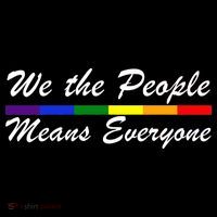 We The People Means Everyone LGBT 16 in Basic Backpack