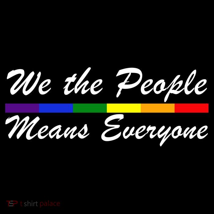 We The People Means Everyone LGBT 16 in Basic Backpack