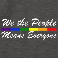 We The People Means Everyone LGBT Vector Backpack