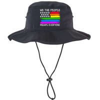 We The People Means Everyone Rainbow LGBT Flag Bucket Hat