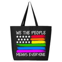 We The People Means Everyone Rainbow LGBT Flag 25L Jumbo Tote