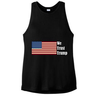 We Trust Trump Ladies PosiCharge Tri-Blend Wicking Tank