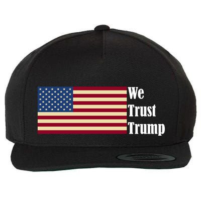 We Trust Trump Wool Snapback Cap