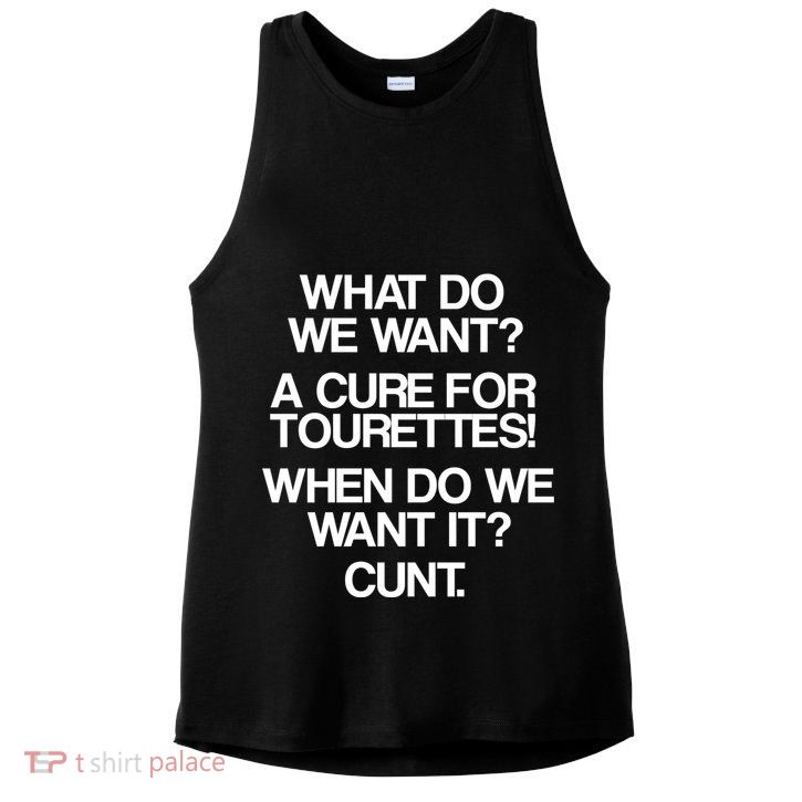 We Want A Cure For Tourettes Ladies PosiCharge Tri-Blend Wicking Tank