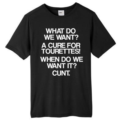 We Want A Cure For Tourettes Tall Fusion ChromaSoft Performance T-Shirt