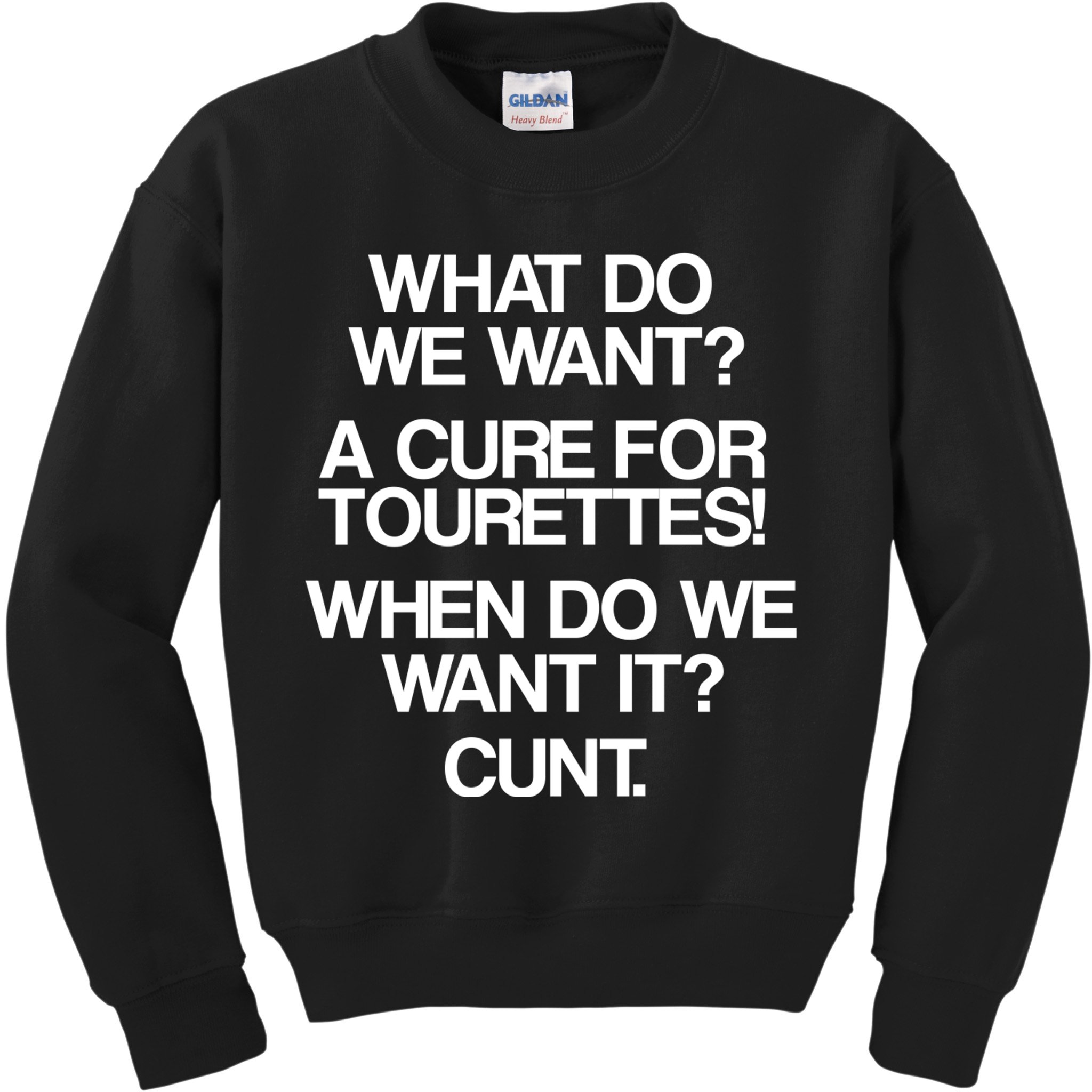 We Want A Cure For Tourettes Kids Sweatshirt