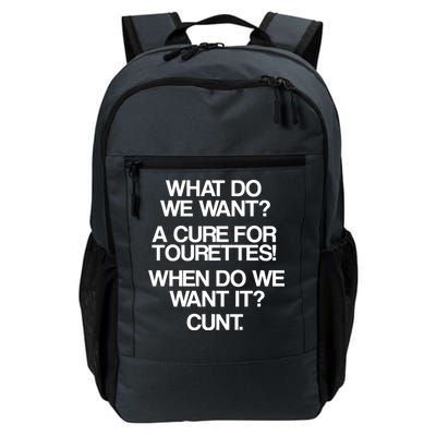 We Want A Cure For Tourettes Daily Commute Backpack