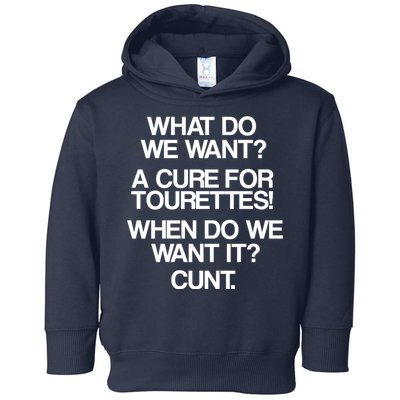 We Want A Cure For Tourettes Toddler Hoodie