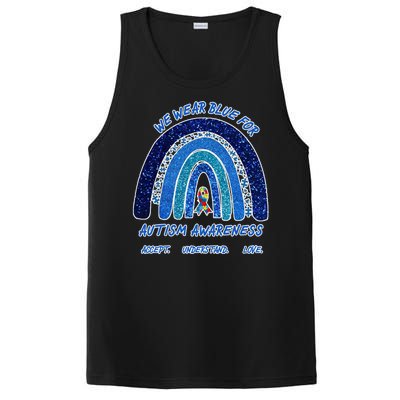 We War Blue For Autism Awareness Accept Understand Love PosiCharge Competitor Tank