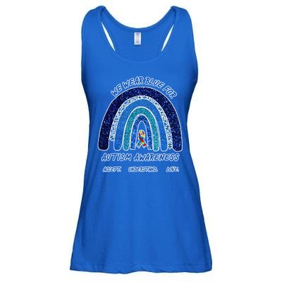 We War Blue For Autism Awareness Accept Understand Love Ladies Essential Flowy Tank