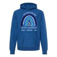 We War Blue For Autism Awareness Accept Understand Love Premium Hoodie