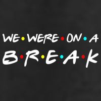 We Were On A Break 7 Panel Mesh Trucker Snapback Hat