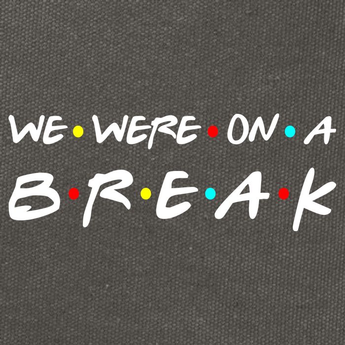 We Were On A Break Cotton Canvas Backpack