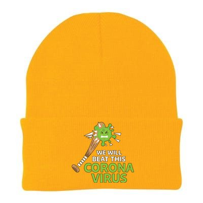 We Will Beat This Corona Virus Literal Knit Cap Winter Beanie