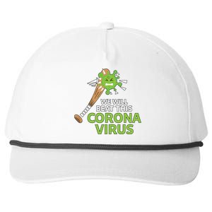 We Will Beat This Corona Virus Literal Snapback Five-Panel Rope Hat