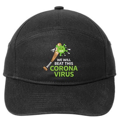 We Will Beat This Corona Virus Literal 7-Panel Snapback Hat