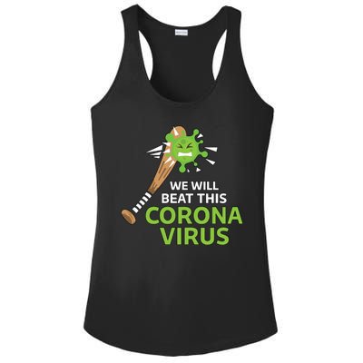 We Will Beat This Corona Virus Literal Ladies PosiCharge Competitor Racerback Tank