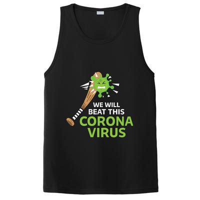 We Will Beat This Corona Virus Literal PosiCharge Competitor Tank