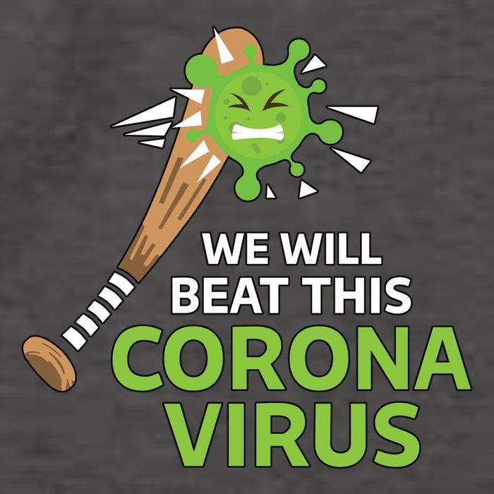 We Will Beat This Corona Virus Literal Vector Backpack