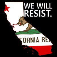 We Will Resist. California Flag Resistance Anti Trump Apron