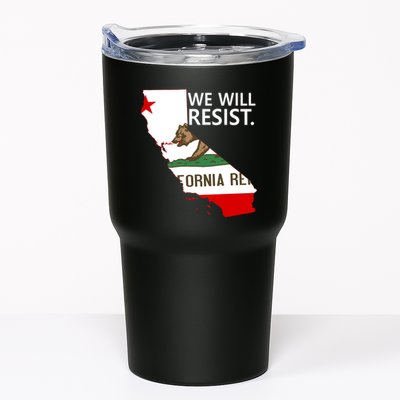 We Will Resist. California Flag Resistance Anti Trump Tumbler