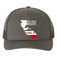 We Will Resist. California Flag Resistance Anti Trump Yupoong Adult 5-Panel Trucker Hat