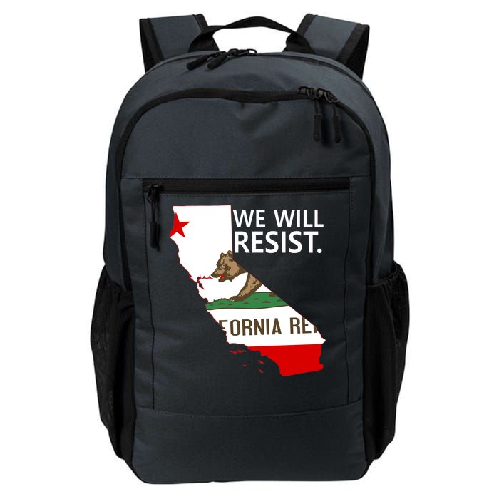 We Will Resist. California Flag Resistance Anti Trump Daily Commute Backpack