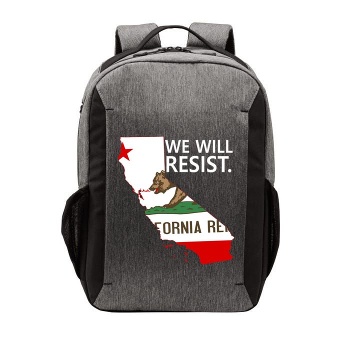 We Will Resist. California Flag Resistance Anti Trump Vector Backpack
