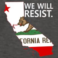 We Will Resist. California Flag Resistance Anti Trump Vector Backpack