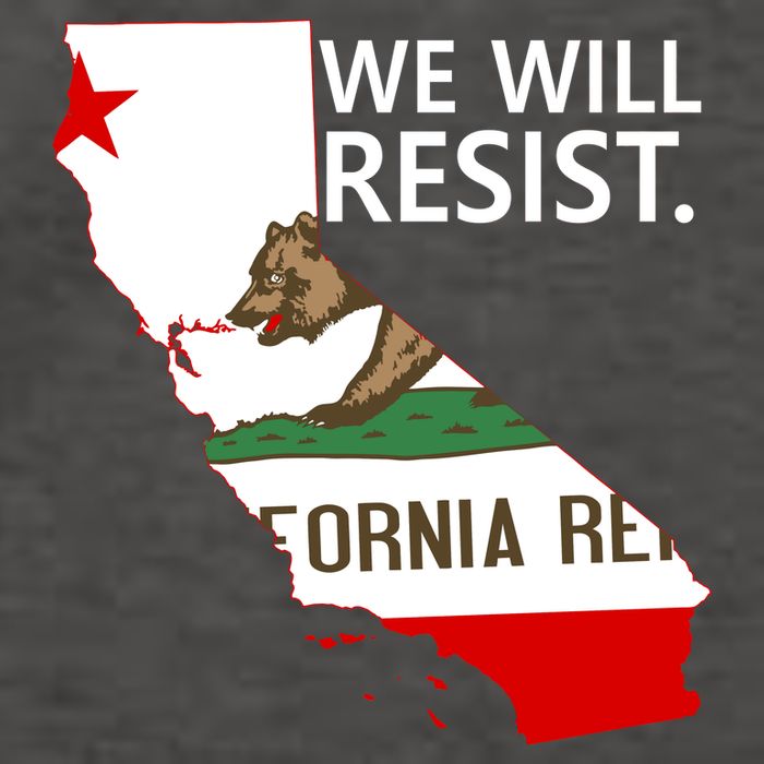We Will Resist. California Flag Resistance Anti Trump Vector Backpack