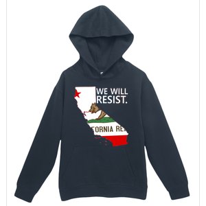 We Will Resist. California Flag Resistance Anti Trump Urban Pullover Hoodie