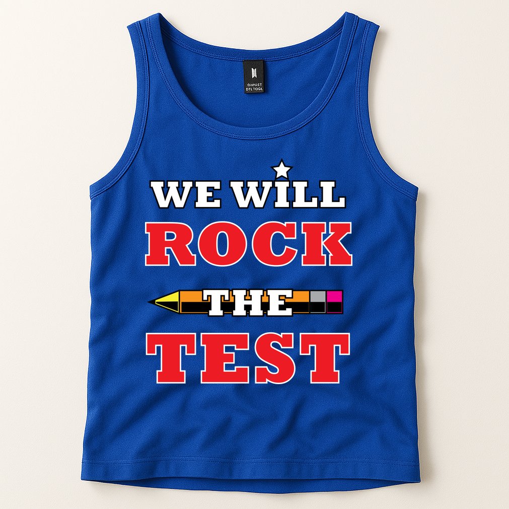 We Will Rock The Test Tank Top