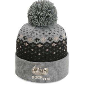 We Will Rock You Presidents Mt.Rushmore  The Baniff Cuffed Pom Beanie