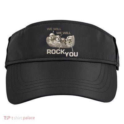 We Will Rock You Presidents Mt.Rushmore  Adult Drive Performance Visor