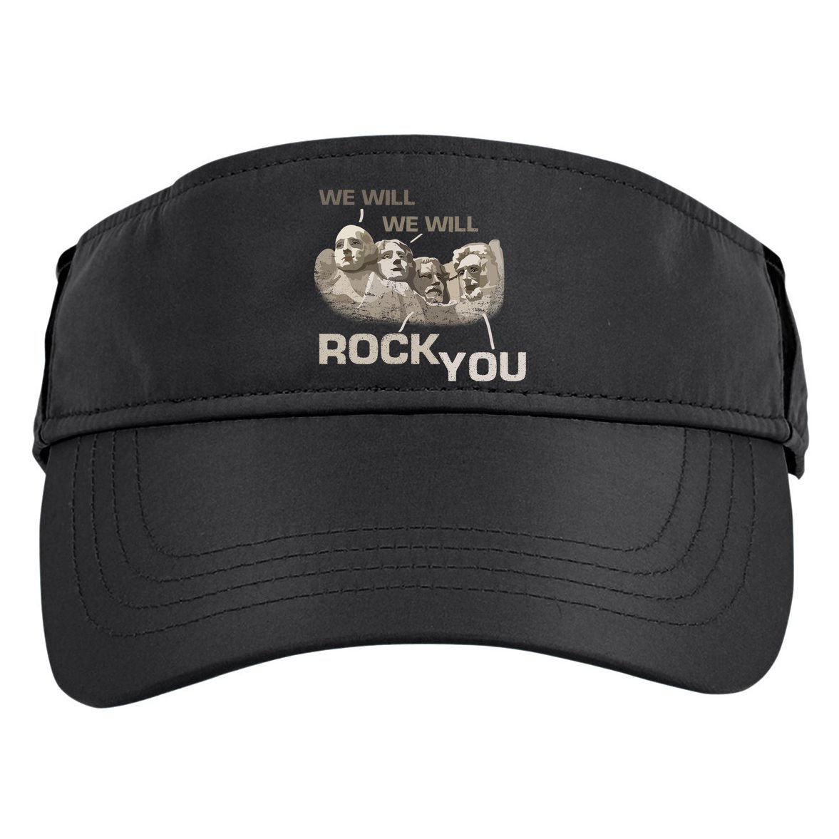 We Will Rock You Presidents Mt.Rushmore  Adult Drive Performance Visor