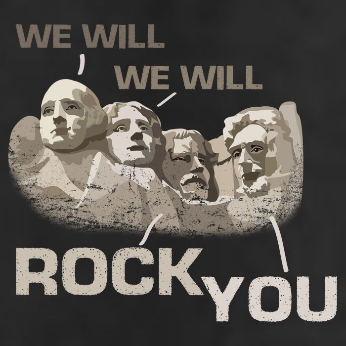 We Will Rock You Presidents Mt.Rushmore  Adult Drive Performance Visor