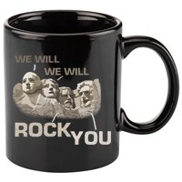 We Will Rock You Presidents Mt.Rushmore  11oz C Handle Ceramic Mug