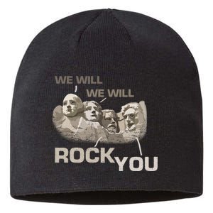 We Will Rock You Presidents Mt.Rushmore  Sustainable Beanie