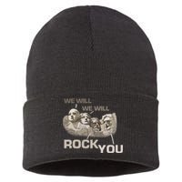 We Will Rock You Presidents Mt.Rushmore  Sustainable Knit Beanie