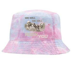 We Will Rock You Presidents Mt.Rushmore  Tie-Dyed Bucket Hat