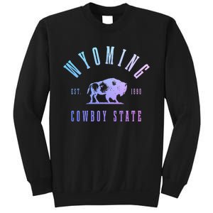 Wyoming Est. 1890 The Cowboy State Bison Sweatshirt