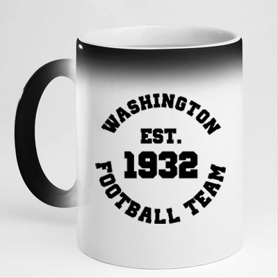 Washington Est. 1932 Football Team 11oz Black Color Changing Mug