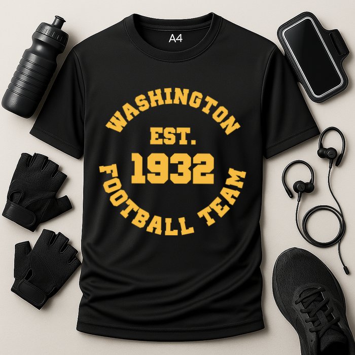 Washington Est. 1932 Football Team Cooling Performance Crew T-Shirt