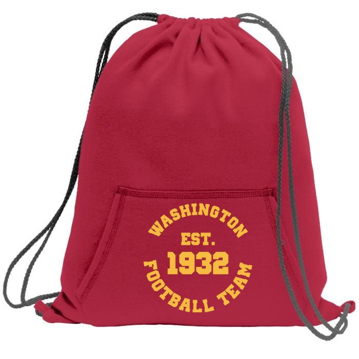 Washington Est. 1932 Football Team Sweatshirt Cinch Pack Bag